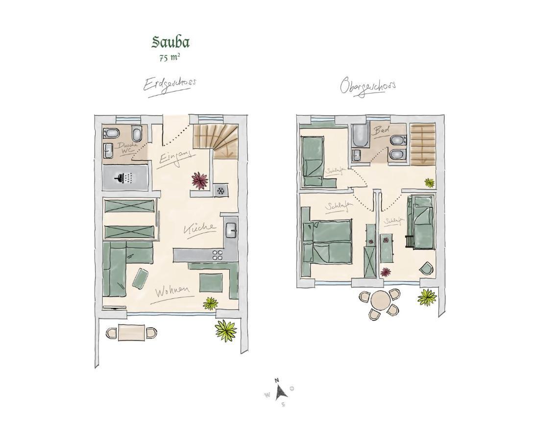 Ferienwohnungen "Zur Wally", Apartment Sauba Гармиш-Партенкирхен Екстериор снимка